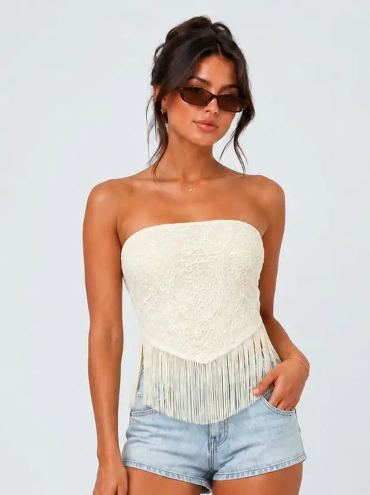 Callie Fringe Top