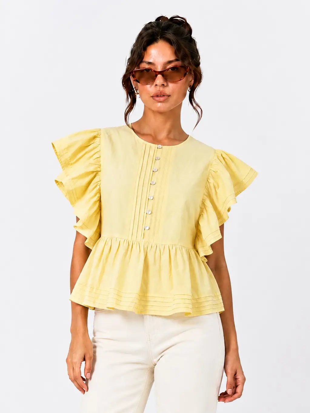 Sunny Peplum Top